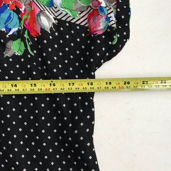 Anthropologie Odille Floral & Geometric Drapey Top - Picture 7 of 9